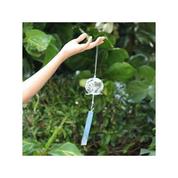 Handpaint Sakura Glass Wind Chimes Wind Bells Home Garden Office Hanging Decorations