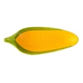 thumbnail image 1 of Handpainted Ceramic Corn Cob Dishes Large Family Serving Plates Microwave Dishwasher Friendly Unique Shape, 1 of 4