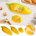 thumbnail image 1 of Handpainted Ceramic Corn Cob Serving Plates Large Family Dinnerware Microwave Dishwasher Friendly Unique Shape, 1 of 4
