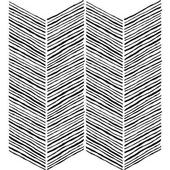 Handpainted Chevron All Over Stencil by Designer Stencils (10 mil plastic)