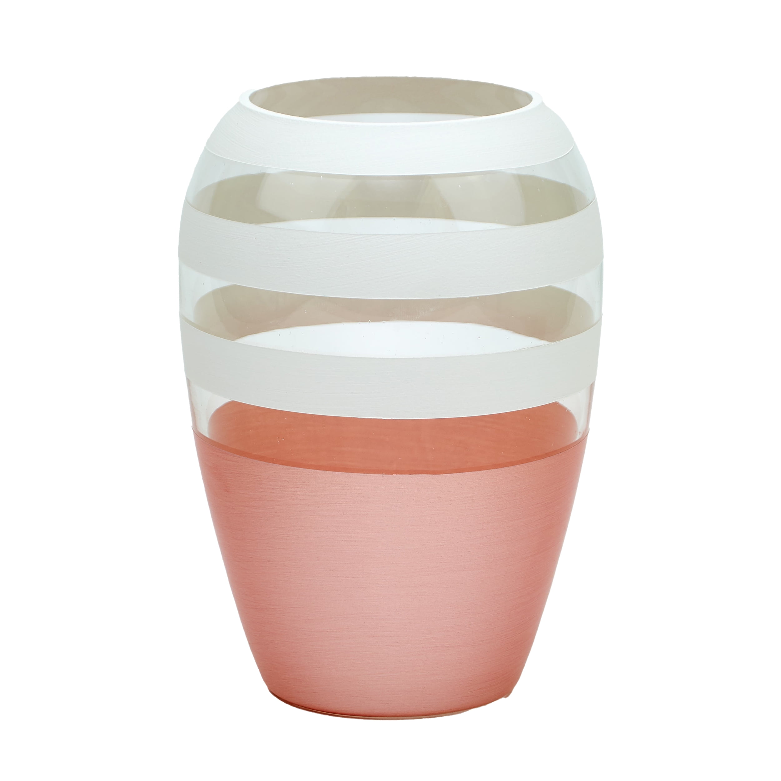 Handpainted Glass Vase for Flowers Art Oval Vase Gift for her Home Room Decor Table vase