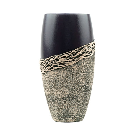 Handpainted Glass Vase for Flowers||Painted Art Glass Violet Oval Vase||Interior Design Home Room Decor||Table vase 12 inch