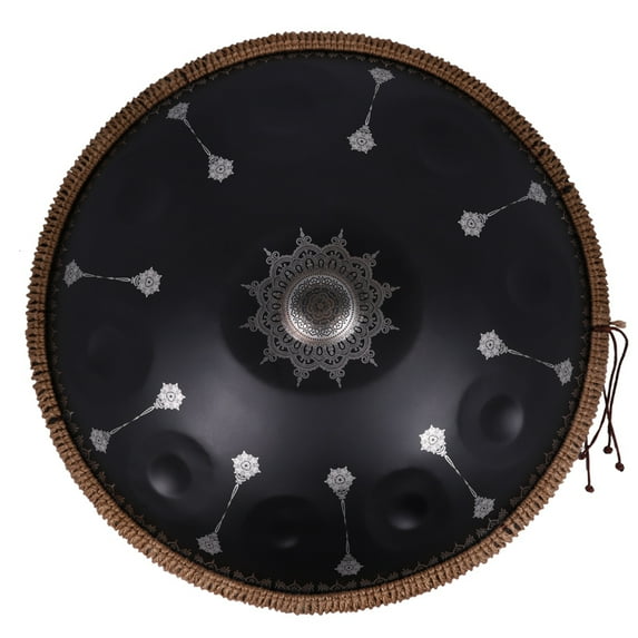 Handpan Drum Sets Classic Black 22inch Handmade 12notes Handpan for Professional Performance