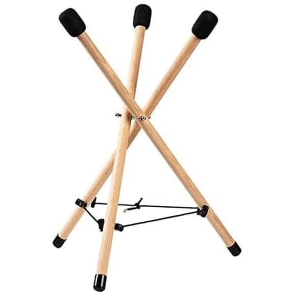 Handpan Drum Stand, Solid Wood Tongue Drum Bracket, Adjustable Tripod Structure Holder, Extendable Snare Holder Bracket for 12 to 22 Inch Percussion Instruments$$Music