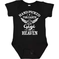 thumbnail image 1 of Handpicked For Earth By My Gigi In Heaven With Angel Baby Bodysuit Bodysuit Cute Baby Onesie, BABY BODYSUIT LAT 4424, 1 of 3