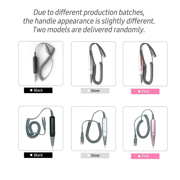 Handpiece Nail Machine Handpiece Lightweight Easy To Operate Nail Drill Replacement Handle For 202 278 288 Nail Machine