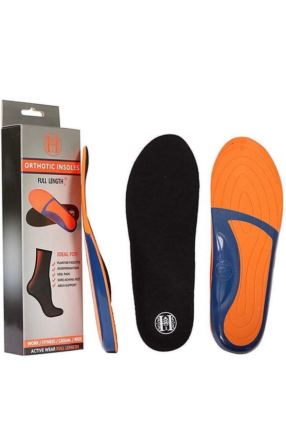 Shoe Insoles for Men, Memory Foam Insoles Relieve Flat Feet & Heel Pain Anti-Fatigue Arch Support Work Boot/Hiking Shoe Inserts (s)