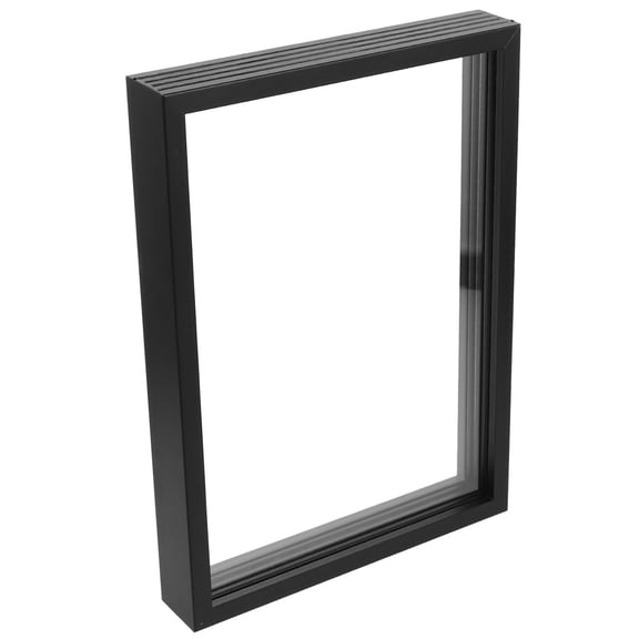 Masteelf Black Wooden Photo Frame for Family Handprints and Baby with Freestanding Display Stand for Home Decor