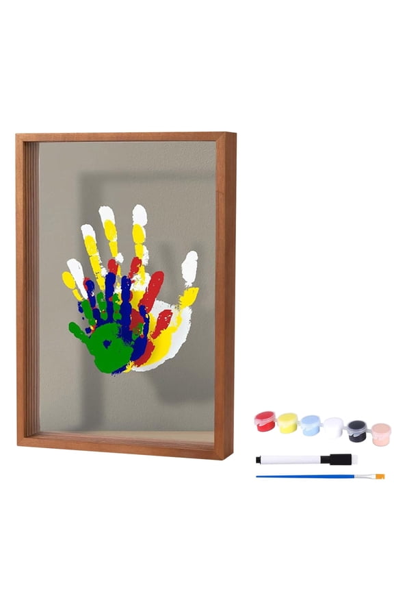 Handprint Frame Hand Casting Kit DIY Craft Keepsake Family Couples Memory Molding With Base Display Artwork