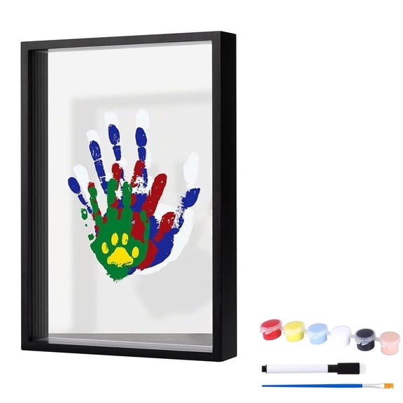 Handprint Frame Casting Kit for Couples DIY Craft Keepsake Memory Family Handprint Molding Art with Base