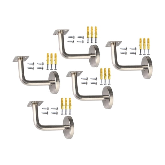 Handrail Bracket Railing Wall Support Handrail Railing Mop Pole with Screws B