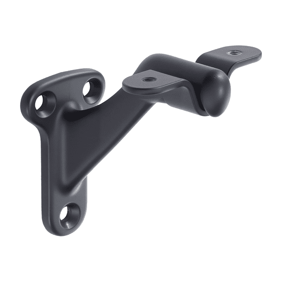 Handrail Brackets 6-Pack, Heavy Duty Stair Railing Hardware - Adjustable Angle, Easy Install, Matte Black - For Stairways, Handrails, Staircases