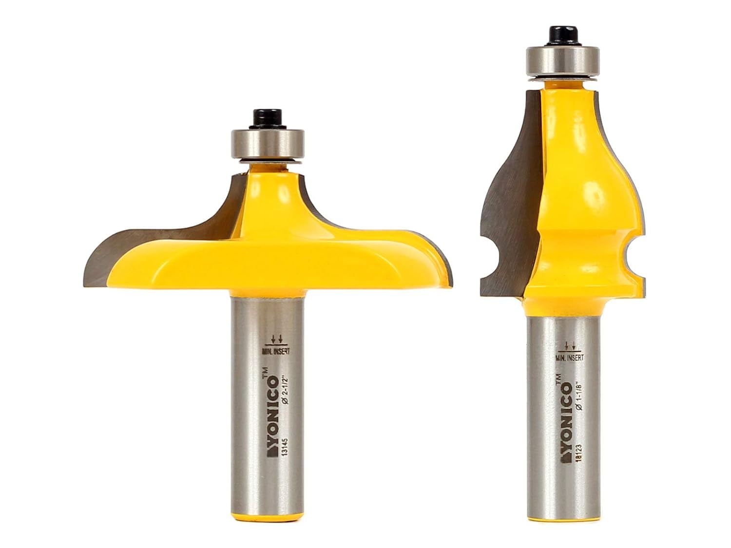 Handrail Molding Router Bits Set Traditional & Beaded 1/2Inch Shank