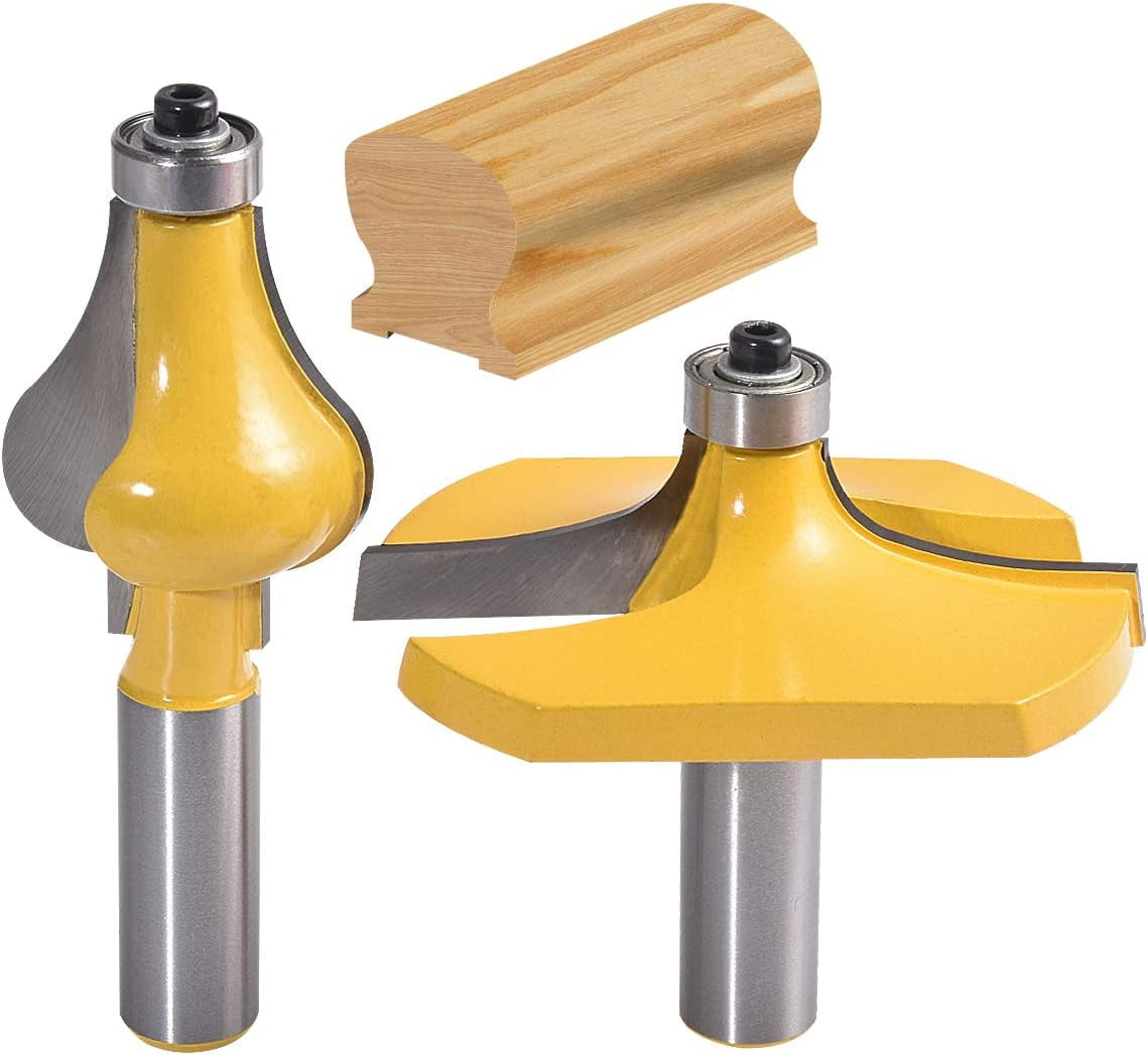 Handrail Router Bit Set, Precision And Efficiency In Woodworking, 2Pcs ...