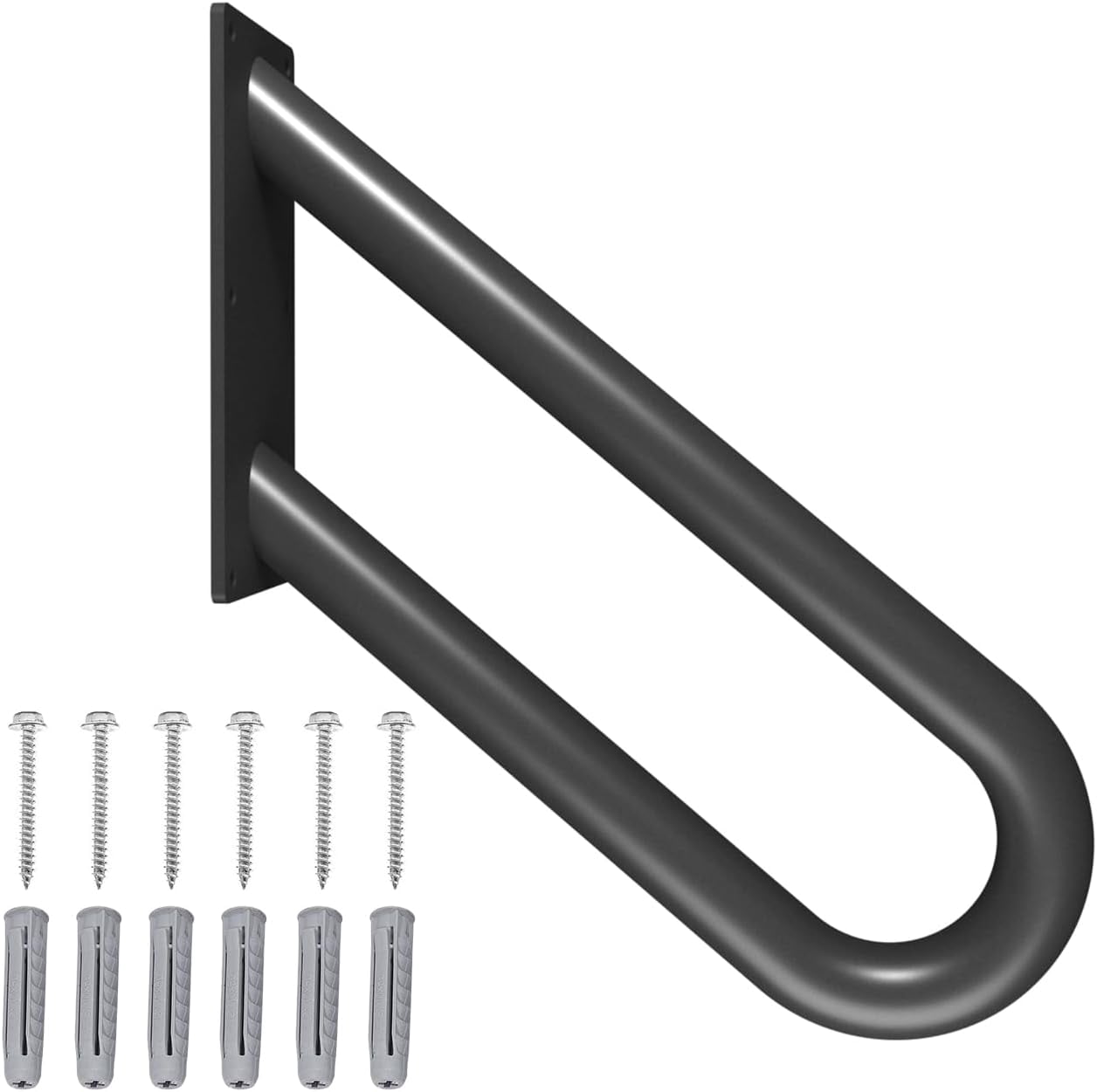 Handrails for Exterior Interior Steps Wall Mount with Matte Black ...