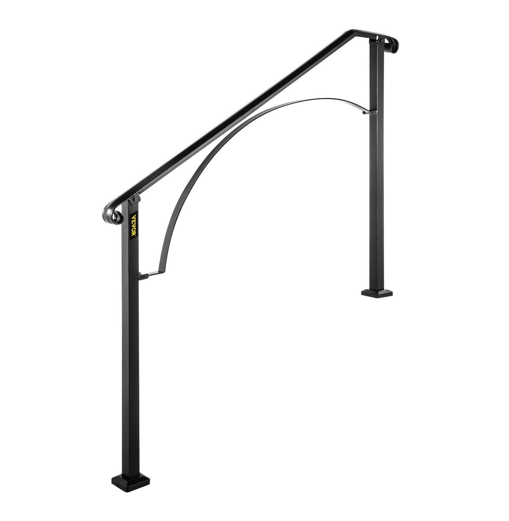 Handrails for Outdoor Steps, Fit 4 or 5 Steps Outdoor Stair Railing ...