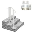 Handrails for Outdoor Steps, Wrought Iron Handrail Fits 1 Step