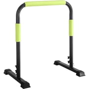 Handrails for Walking Pad, Compatible with 24.4 Inch Wide Treadmills, Adjustable Height 43.3" Max, Parallettes Bar with Non-Slip Base, Tool-Free Assembly, Sturdy Support Green