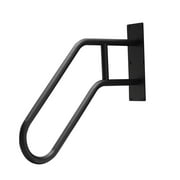 Handrails for Outdoor Steps, 1-3 Step Stairs Handrails, Stair Railing U-Shaped Handrail Wall Mounted Hand Rails Non-Slip Grab Bars, Black
