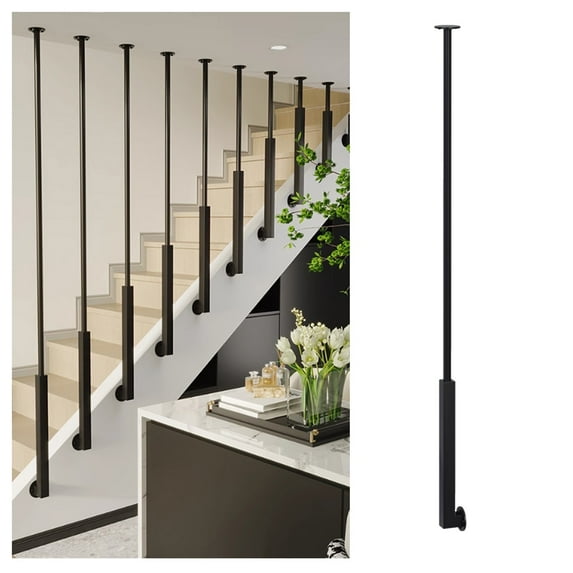 Handrails for indoor stairs, metal indoor outdoor garden staircase stairs support railings for interior stairs/patio railings/concrete steps
