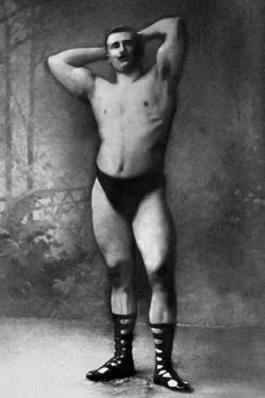 Hands Behind Head Flex Canvas Art - Vintage Muscle Men (20 x 28)