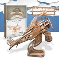 thumbnail image 1 of Hands Craft 3 Pieces 3D Modern Wooden Puzzle Airplane, 1 of 7