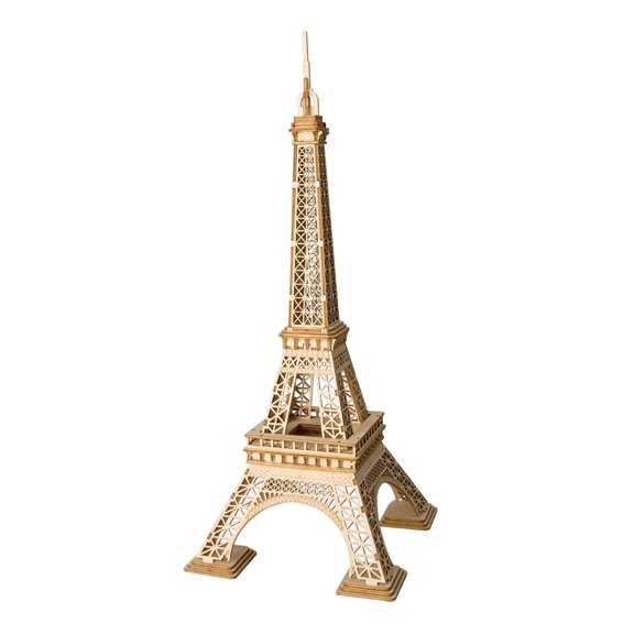 Wooden 3D Puzzle DIY Modern Laser Cut: Eiffel Tower by Hands Craft