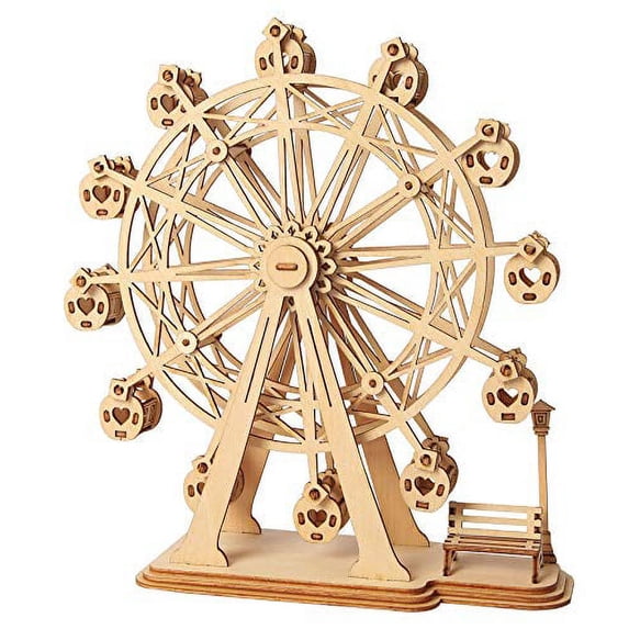 Hands Craft 3D Modern Wooden Puzzle: Ferris Wheel