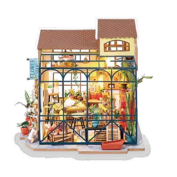 Hands Craft DIY Miniature Store Kit: Emily's Flower Shop