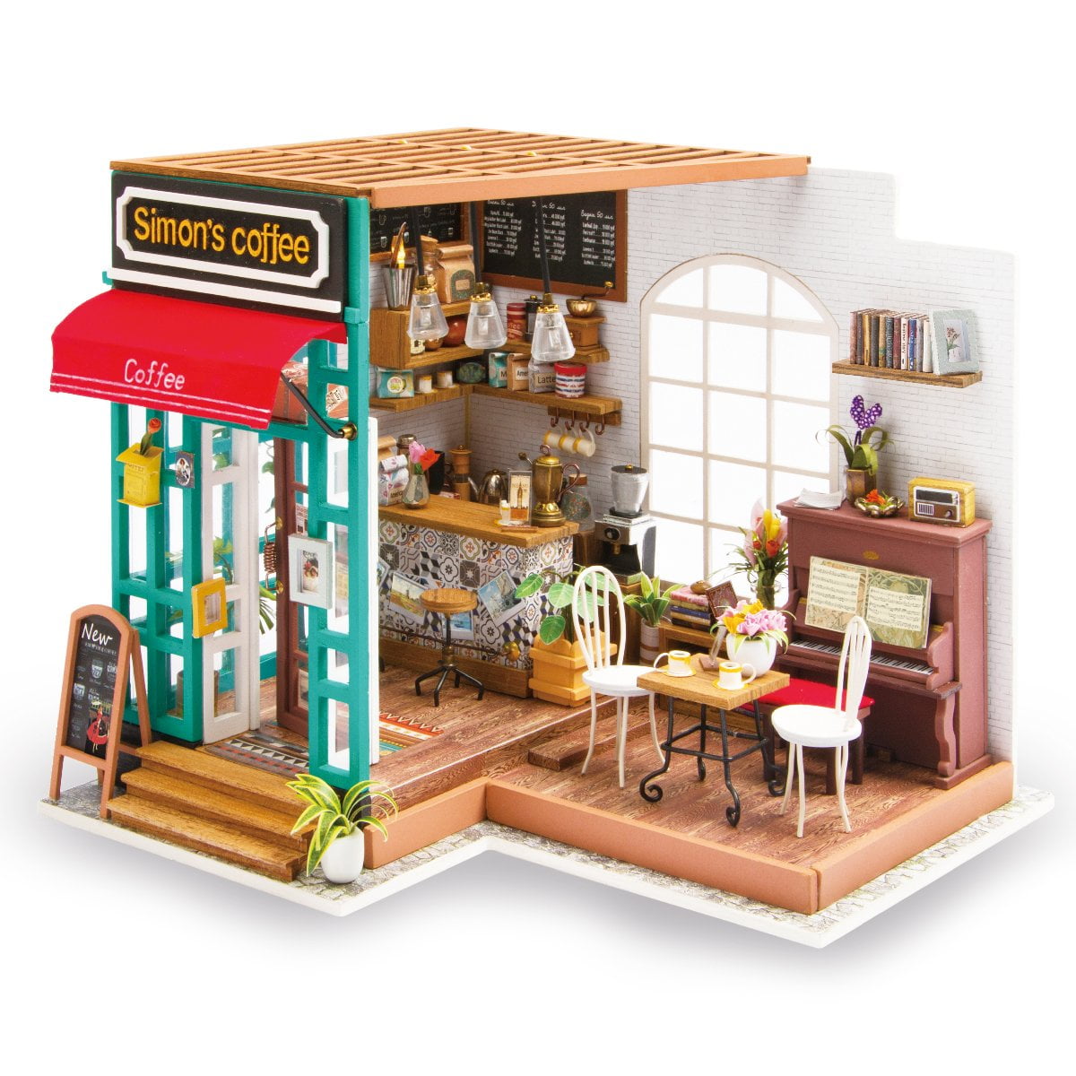 Hands Craft DIY Miniature Store Kit Simon's Coffee