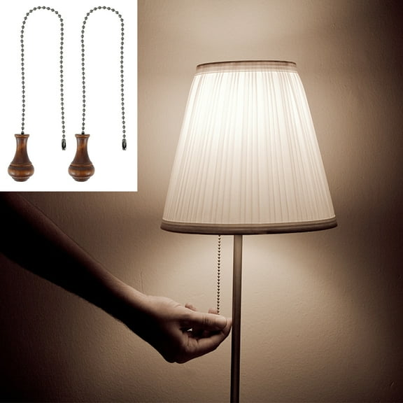 Hands DIY 2Pack Ceiling Fan Pull Chain Decorative Fan Pull Chain Pendant Extension 12 Inches Pull Chain Ornaments Lighting/Fan Beaded Ball Fan Cord Extender for Lamp/Fan Retro Decoration