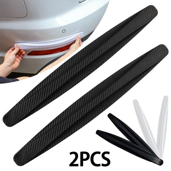 Hands DIY 2Pcs Car Corner Bumper Guard Protector Anti-Scratch Trim Cover Universal Car Bumper Corner Strip Sticker Anti-Collision PVC Strips for Cars SUV Pickup Trucks