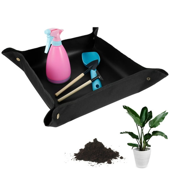Hands DIY 5Pcs Garden Tools Set Miniature Planting Tool Mini Portable Transplanting Tool Kit with Shovel Rake Spraying Bottle Transplanting Pot Mat