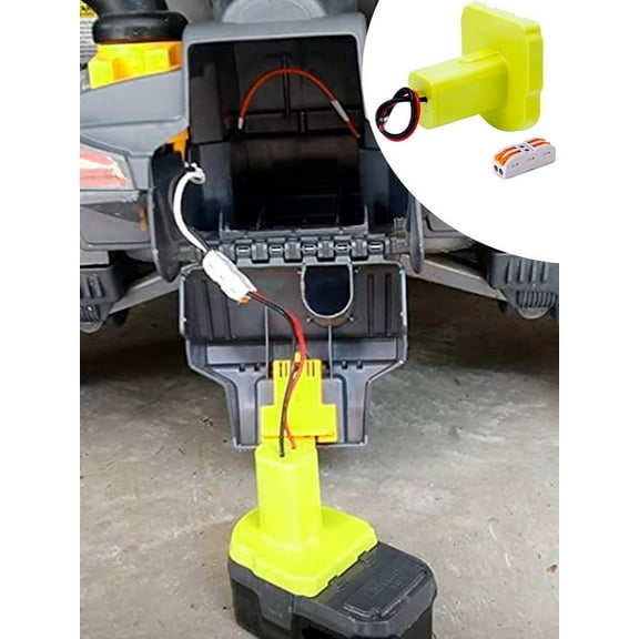 Hands DIY Battery Adapter Portable Insulated Battery Connector for Work Lamp Toy Car for Ryobi Lithium Ion Battery 18V ONE+ P189 P190 P191 P192 PBP002 PBP003 PBP004 PBP005 PBP193 P194 P195