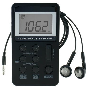 Sony ICF-P27 Compact Pocket AM/FM Portable Radio with Speaker and Tuner ...