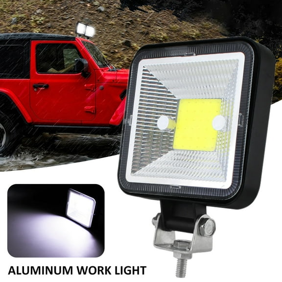 Hands DIY LED Driving Light Adjustable 3" Automotive Fog Light with Bracket Waterproof COB Auto LED Work Light Spot Light Auto Front Light for SUV ORV UTV Truck