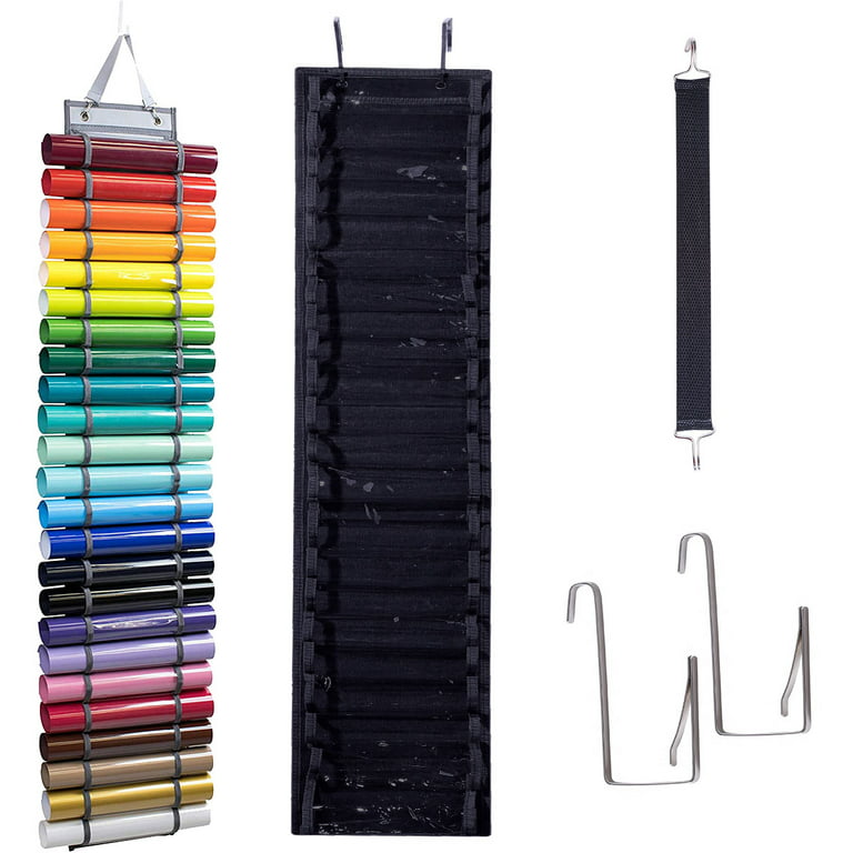 Vinyl Roll Holder  Vinyl Roll Storage with 24 Compartments – HTVRONT