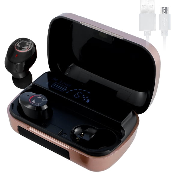 Hands DIY Wireless Bluetooth 5.1 Earphones Sport Earbuds Headphone with Charging Case Sweatproof In Ear Headset Touch Control HiFi Deep Bass Stereo with Noise Cancelling Mic 36hrs Playtime