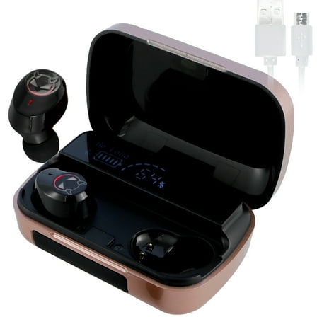 Hands DIY Wireless Bluetooth 5.1 Earphones Sport Earbuds Headphone with Charging Case Sweatproof In Ear Headset Touch Control HiFi Deep Bass Stereo with Noise Cancelling Mic 36hrs Playtime