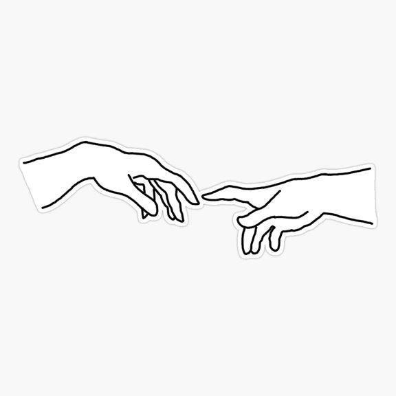 Hands Expression Art Vinyl Decal Sticker
