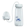 thumbnail image 1 of Hands-Free Anti-Colic Baby Bottle 240ml, 3-in-1 Silicone Nursing Bottle with Adjustable Fast-Flow Nipple & Straw, Leakproof Wide-Neck Feeding Bottle for Newborns, 1 of 9