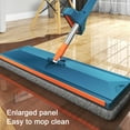 thumbnail image 1 of Hands-Free Automatic Wringing Microfiber Flat Mop with 360° Rotation, Large 14" Head Specifically Designed for Wood Floor Care in Home Kitchen Environments D, 1 of 9