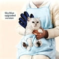 thumbnail image 1 of Hands-Free Cat Cuddle Apron, Soft Fabric Pet Carrier Top with Built-in Pouch for Grooming & Bonding, 1 of 4