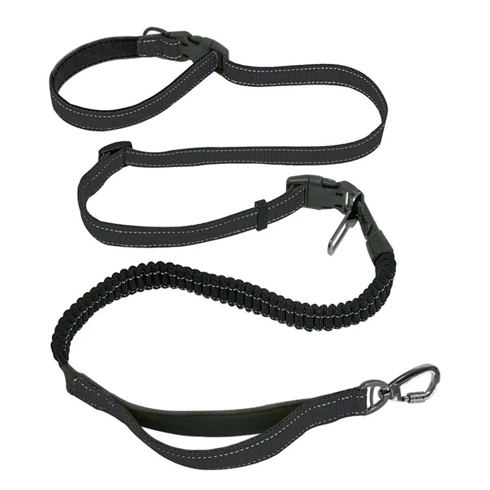 Hands Free Dog Leash 6 In 1 Waist Dog Lead Adjustable 8Ft Bungee Dog Leash With Nylon Double Handle For Walking/Running/Training