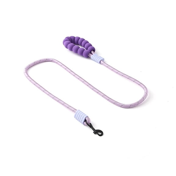 Hands Free Dog Leash,Adjustable Bungee Waist & Crossbody Leash with Comfortable Handle,Heavy Duty Nylon Rope for Small to Large Dogs,Safety Lock for Running,Hiking,Walking (Purple)