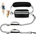 thumbnail image 1 of Hands Free Dog Leash with Zipper Pouch, Dual Padded Handles and Durable Bungee for Walking, Jogging and Running Your Dog, 1 of 16