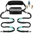 thumbnail image 1 of Hands Free Dog Leash with Zipper Pouch, Dual Padded Handles and Durable Bungee for Walking, Jogging and Running Your Dog, 1 of 16