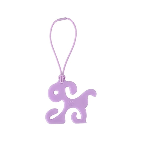 Hands-Free Dog Poop Bag Holder for Leash, Portable Waste Bag Carrier Clip, Dog Walking Accessories and Waste Bag Dispenser Attachment D#080 Purple