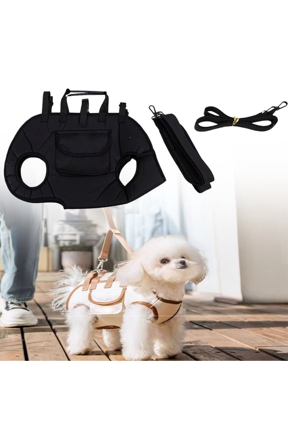 Hands Free Dog Shoulder Carrier, Portable Breathable Pet Backpack with Vest Straps, Front Carry Sling Bag for Small Dogs Cats, for Travel & Hiking, Yin-10