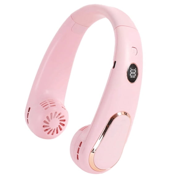 Hands Free Fan Around Neck Mini Rechargeable USB Neck Fan Hands-Free Indoor Outdoor Portable Air Cooler for Summer Hot